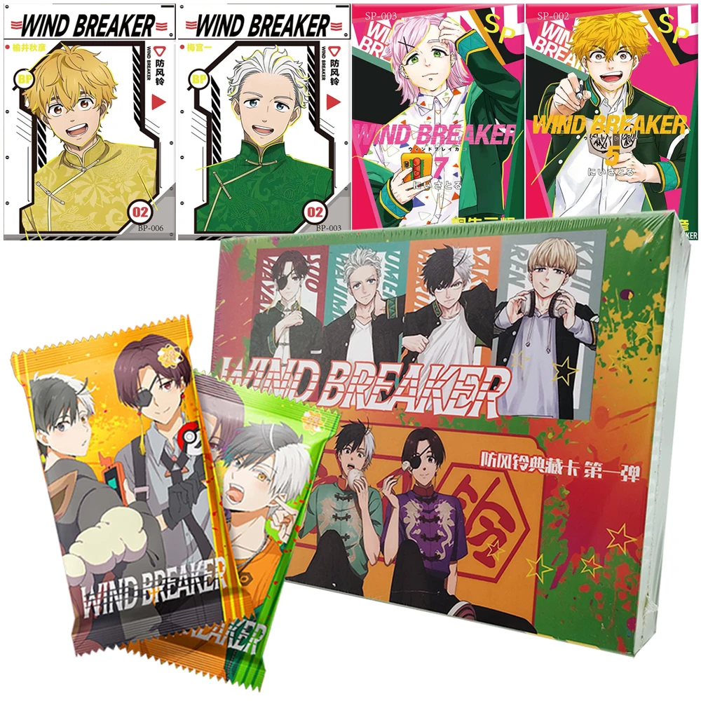 

Wind Breaker Collection Card Boys Girls Like Campus Hot Blood Action Anime Classic Protagonist Limited Edition Cards Kids Toys