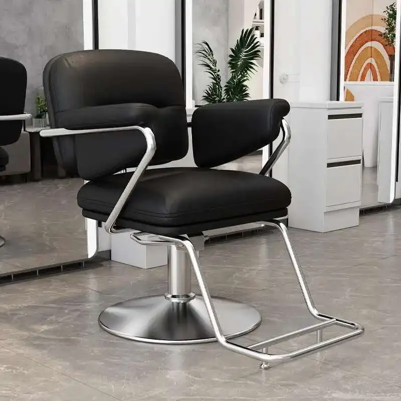 

Stainless Steel Barber Chair Luxury Designed Tattoo Makeup Barber Chair Equipment Cadeira De Barbeiro Commercial Furniture