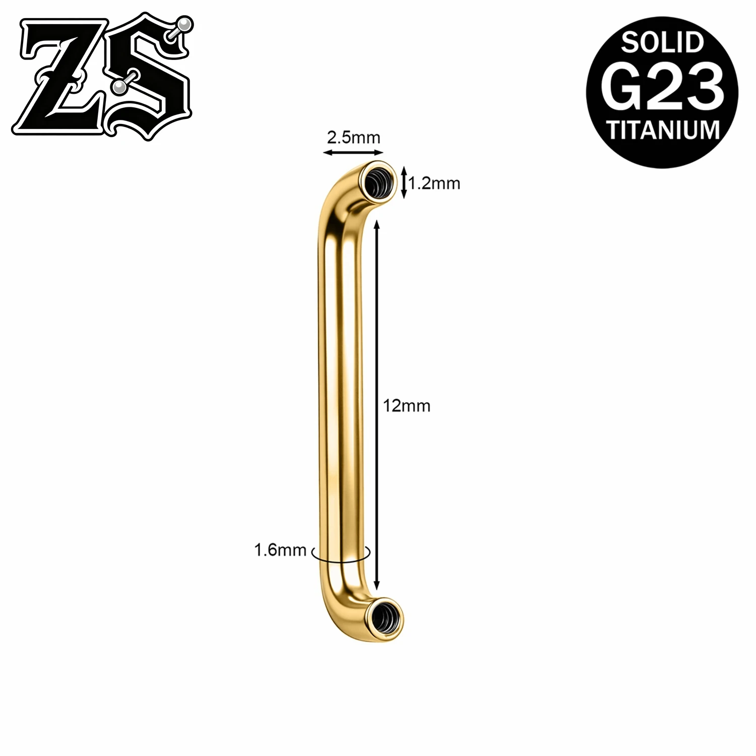 Titanium Dermal Anchor Tops, Zircon Micro Piercing