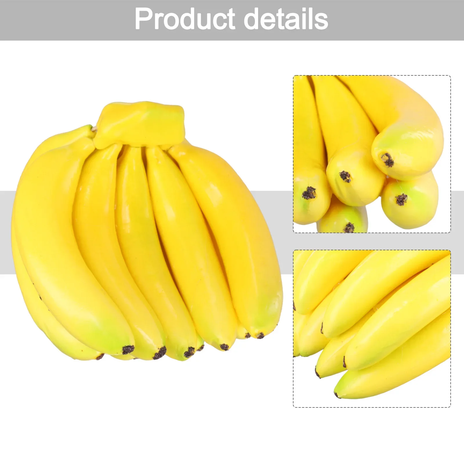 1pcs 20x17cm Lifelike Banana Bunch Artificial Plastic Fake Fruits Decor Prop Party Decor Sinterklaas Decoratie