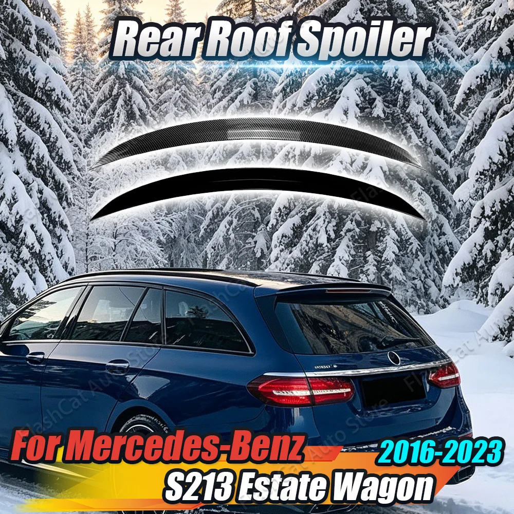 

S213 Rear Trunk Spoiler For Mercedes Benz E Class S213 Estate AMG 2016-2023 Car Roof Lip Trim Tail Wing Body Kits Tuning