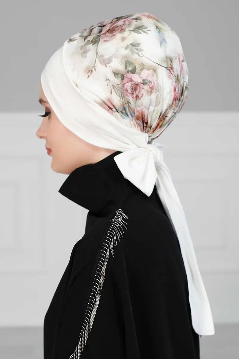 Belted combed Bone Olive pattern white