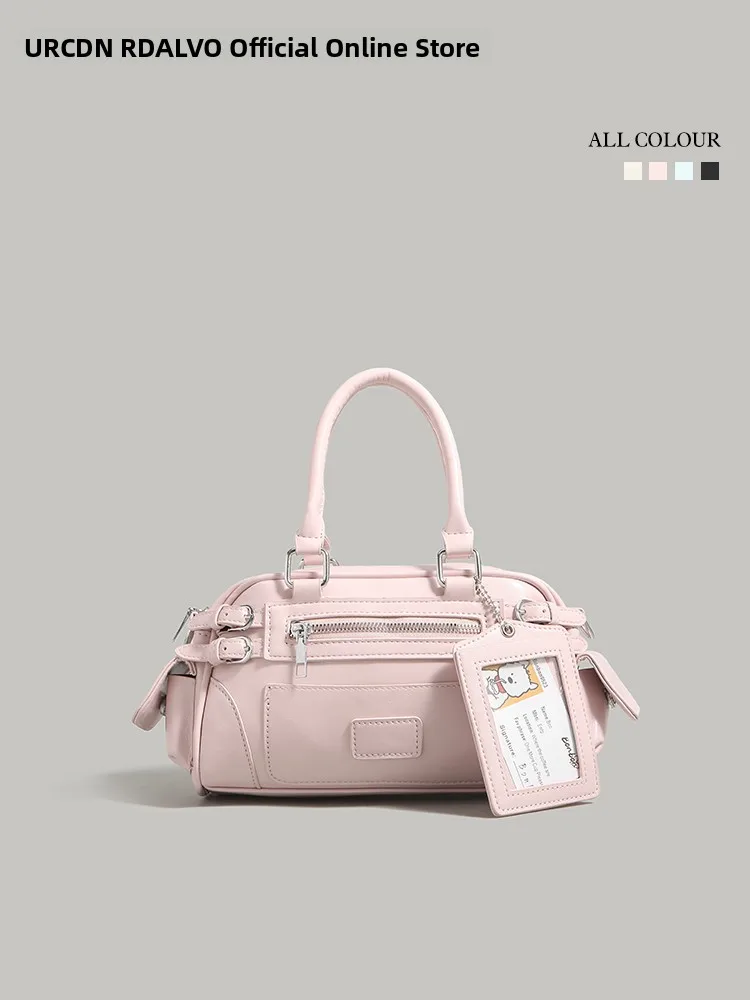 

UR розовая современная сумка для боулинга, женская новинка 2025, мотоциклетная сумка Sli, универсальная сумка на одно плечо, сумка через плечо