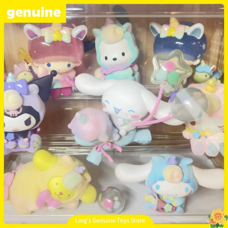 

Genuine Sanrio Characters Fantasy Paradise Series Blind Box My Melody Kuromi Tabletop Ornament Children Toy Birthday Gift
