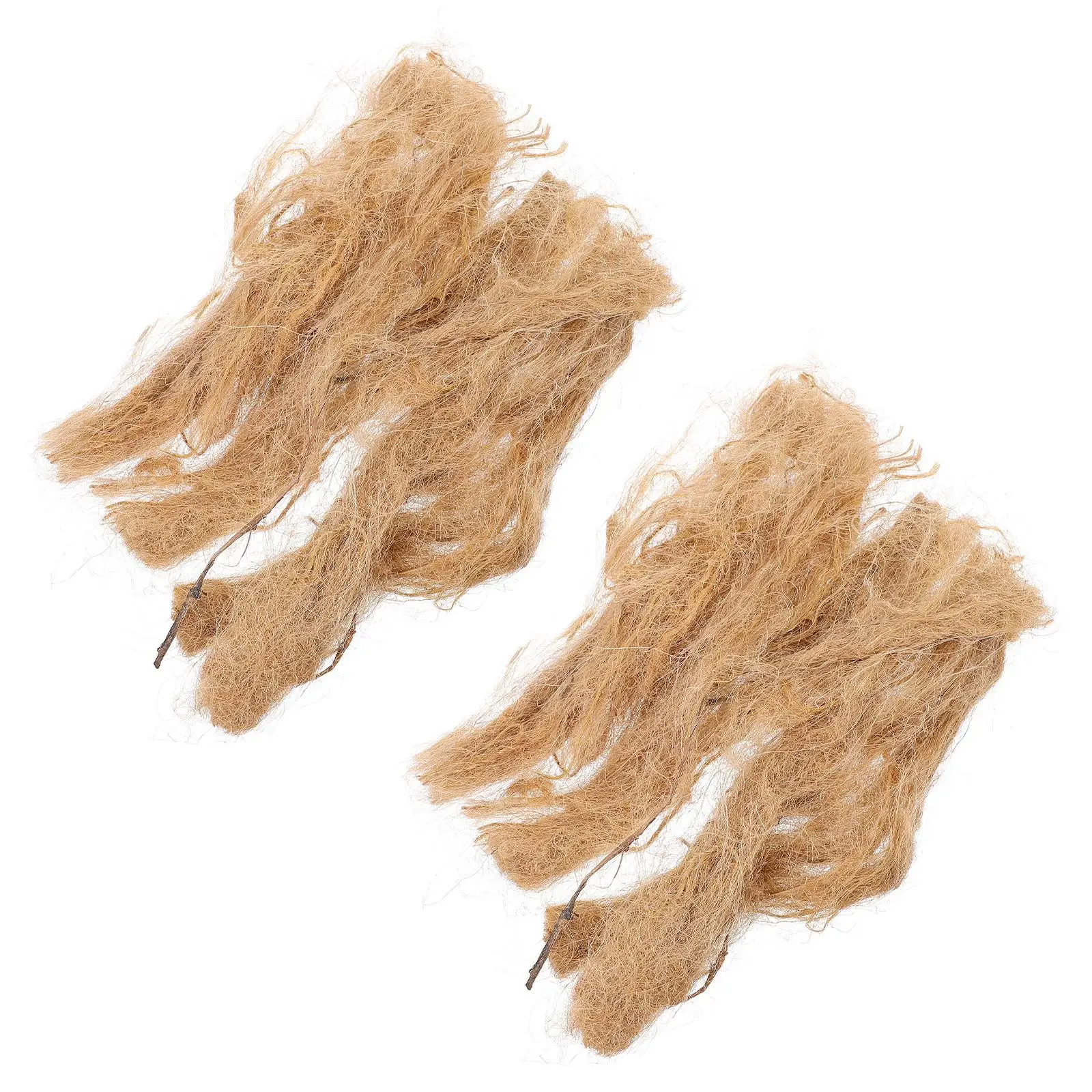 

2 Packs Jute Silk Large Size Fire Starter Tool Outdoor Emergency Aid Kit Heat Resistant Weather Proof