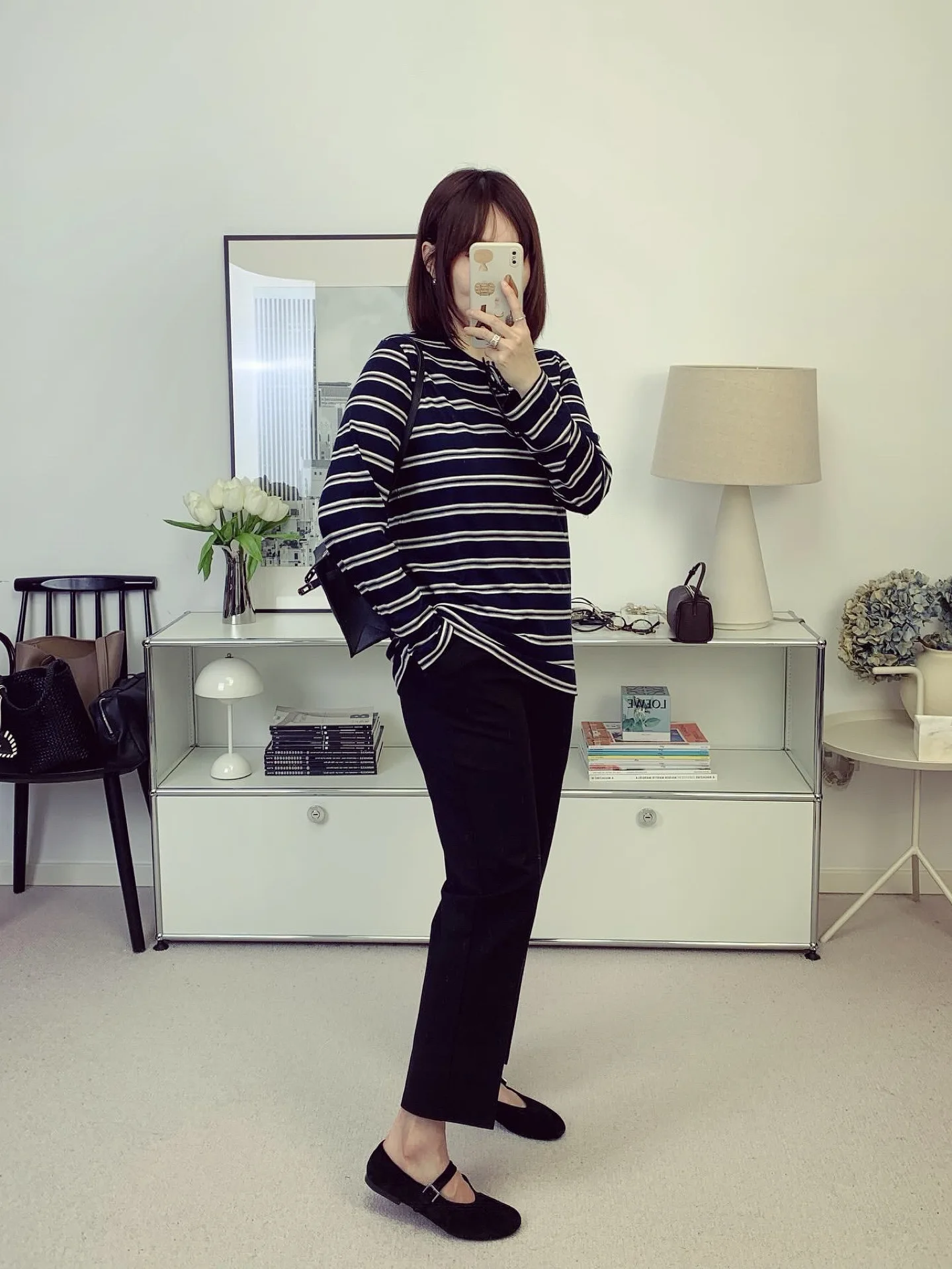 

Elastic Waist Roman Fabric Smoke Tube Casual Pants Ladies Spring Summer New Style Black Pants Comfortable Elastic Pants