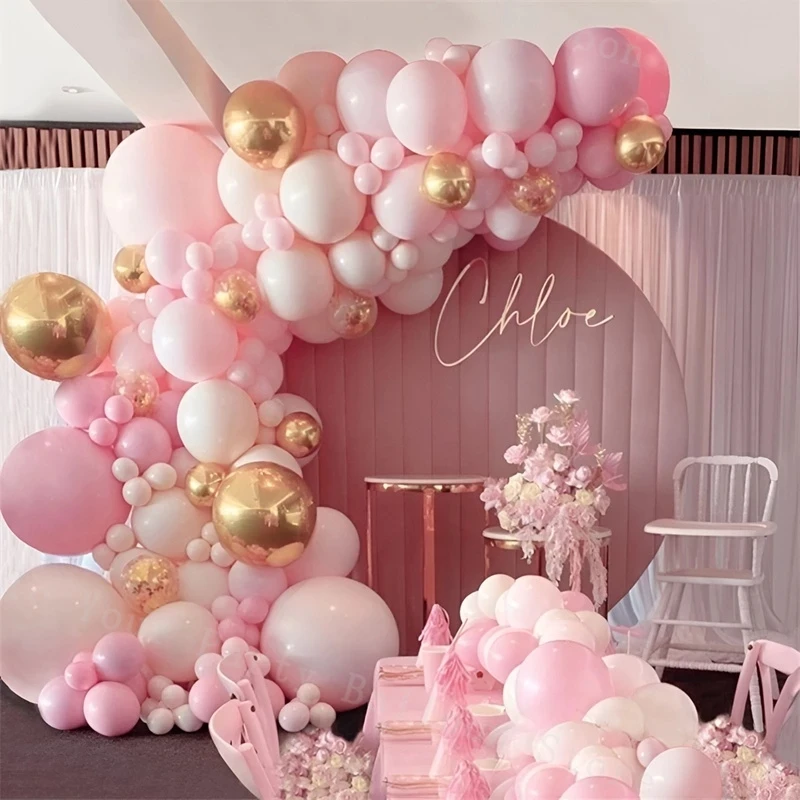 Dusty Rose Pink Balloon Arch Wedding Engagement Decoration Neutral Boho Nude Ballon Garland Kit Baby Shower Birthday Party Decor