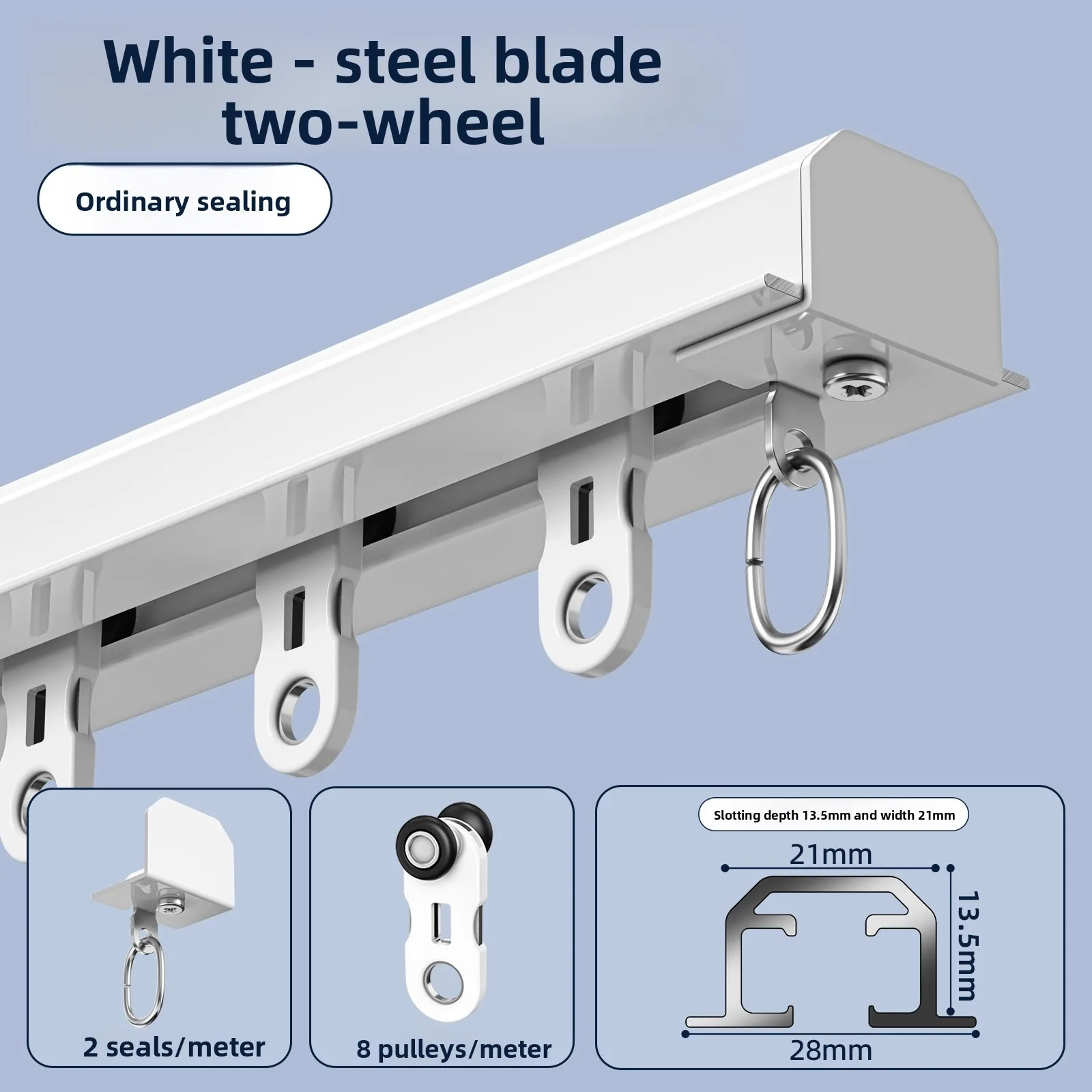 Embedded Invisible Curtain Track Top Mount Embedded Bendable Slide Rail Guide1m