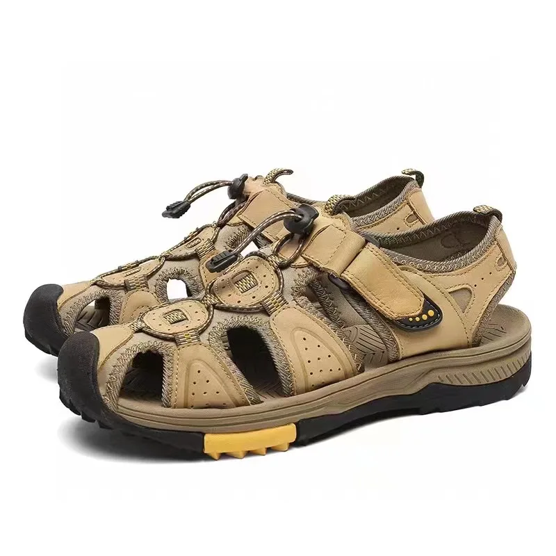 Kowm Rindsleder Upstream Schuhe Männer Outdoor Waten Aqua Schuhe atmungsaktive Mesh Sandalen schnell trocknende Männer Turnschuhe Wassers chuhe