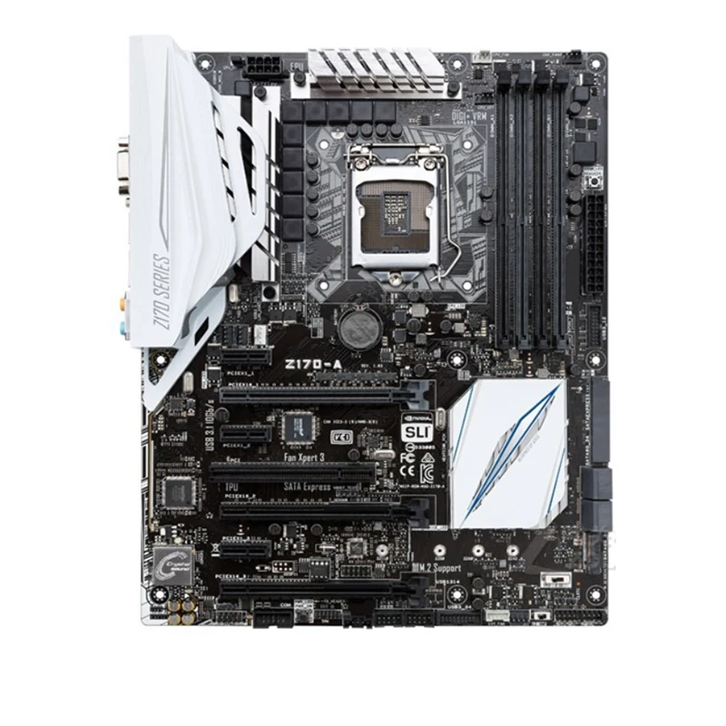 Оригинальная материнская плата Intel Z170 Z170A, б/у, LGA 1151 LGA1151 DDR4 64 Гб USB2.0 USB3.0 SATA3, десктопная материнская плата