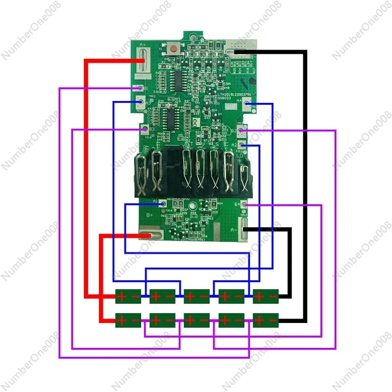 BSL36A18 Lithium-Ion Battery Protection Board PCB Board for Hitachi HIKOKI 36V 18V MultiVolt MV Lithium-Ion Battery