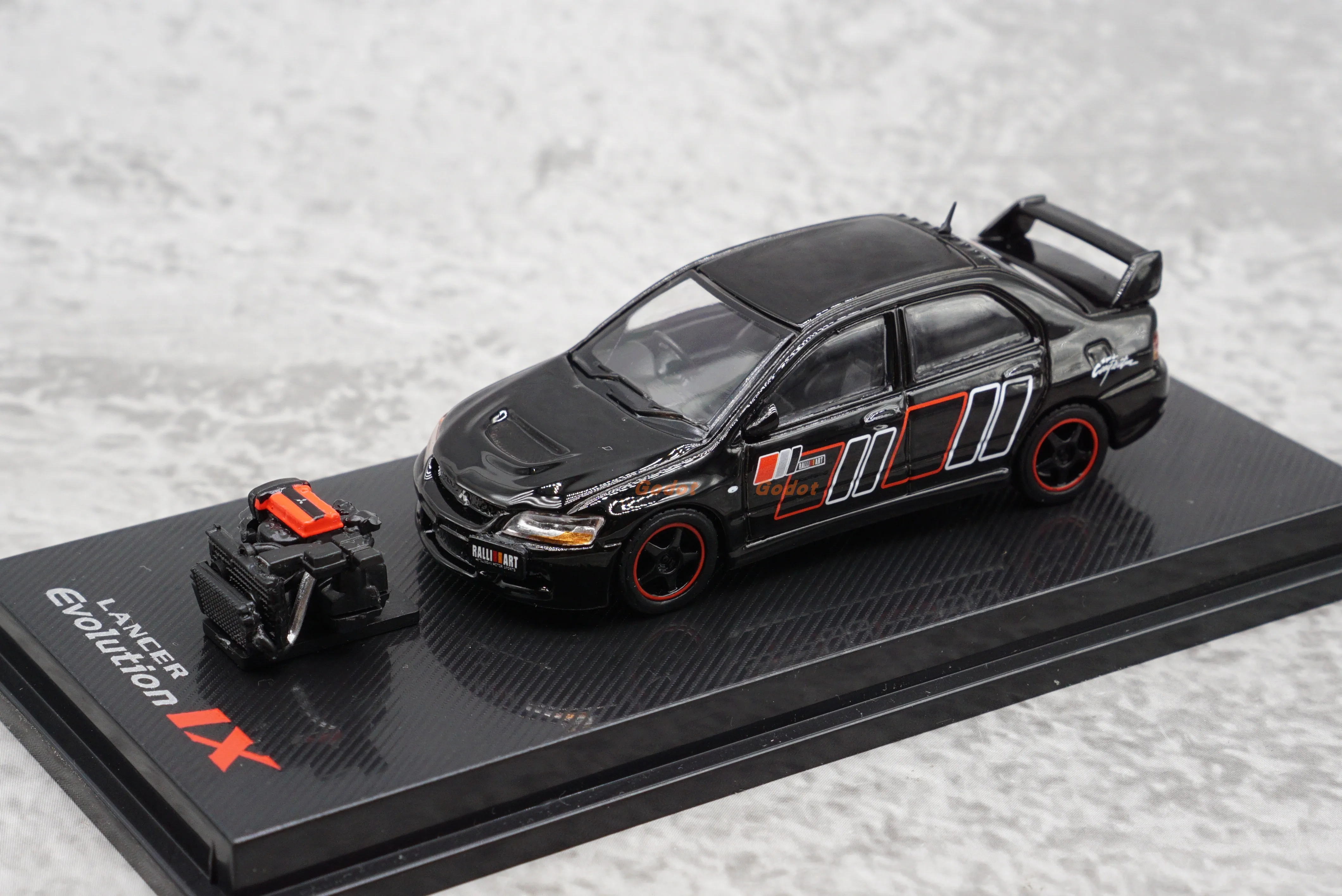 Modèle de voiture en alliage CM 1/64 Lancer EVO, jouet