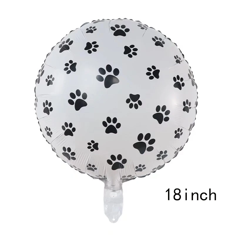 1pc carino zampa di cane stampe palloncini in foglio di alluminio palloncino in osso regalo di compleanno per bambini forniture per baby shower