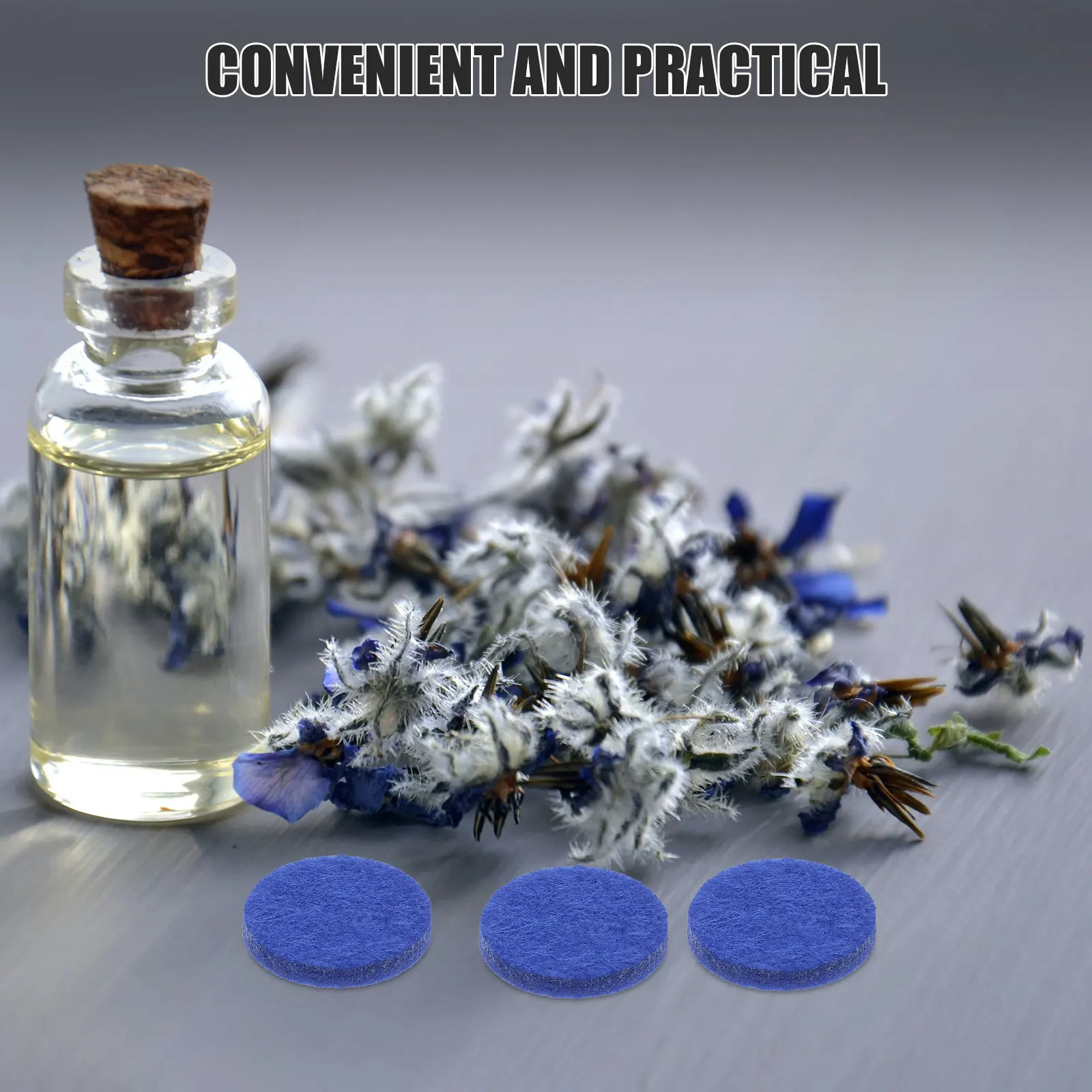 100Pcs Scenting Pads Cotton Aromatherapy Refills Mini Round Diffuser Pad Essential Oil Necklace Locket Replacement Pads