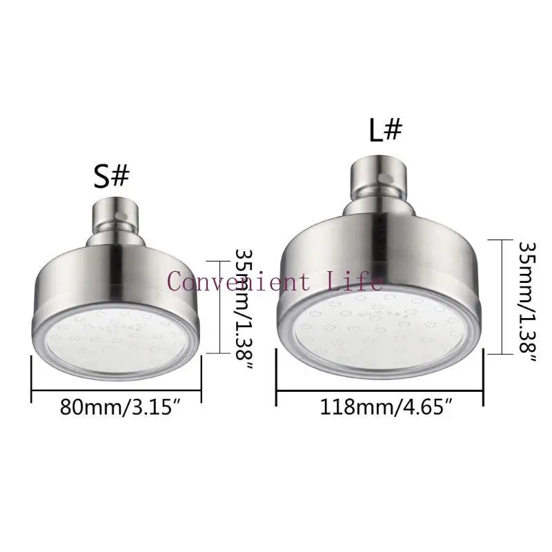 L1EE Hochdruck-Duschkopf, 360° verstellbar, Edelstahl-Duschkopf, abnehmbar