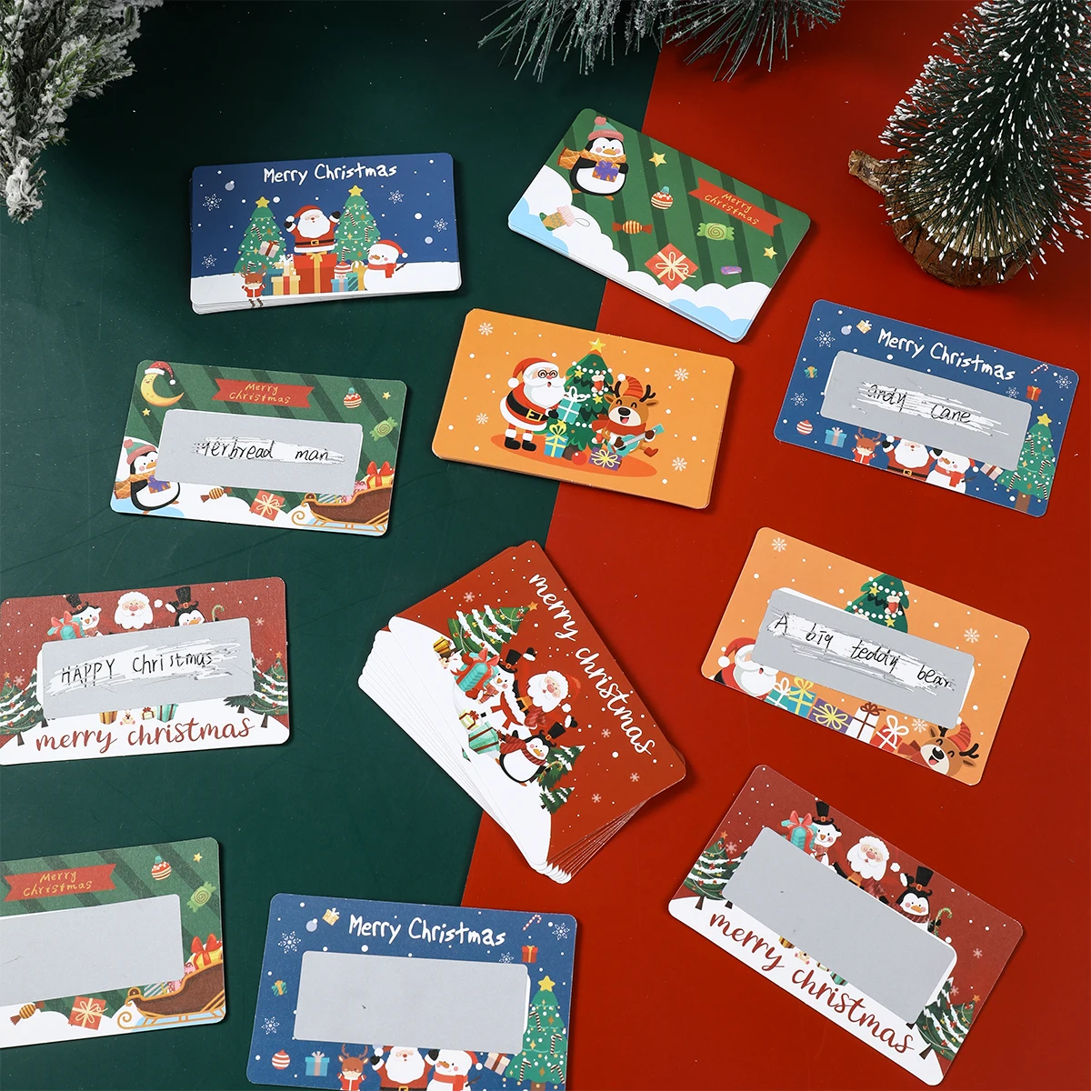 20/40 قطعة عيد الميلاد خدش بطاقات عيد الميلاد ديكور للمنزل 2025 لتقوم بها بنفسك ألعاب لوازم هدية Vouchers نافيداد ناتال هدية السنة الجديدة 2026 #2