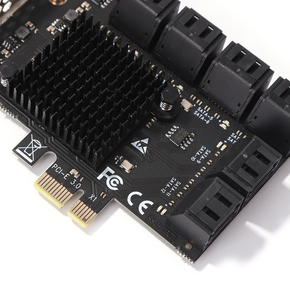 

Адаптер PCIE Sata, 6/12/20 портов, контроллер карты расширения PCI-Express X1 к SATA 3.0, 6 Гбит/с, высокоскоростная плата для настольных ПК