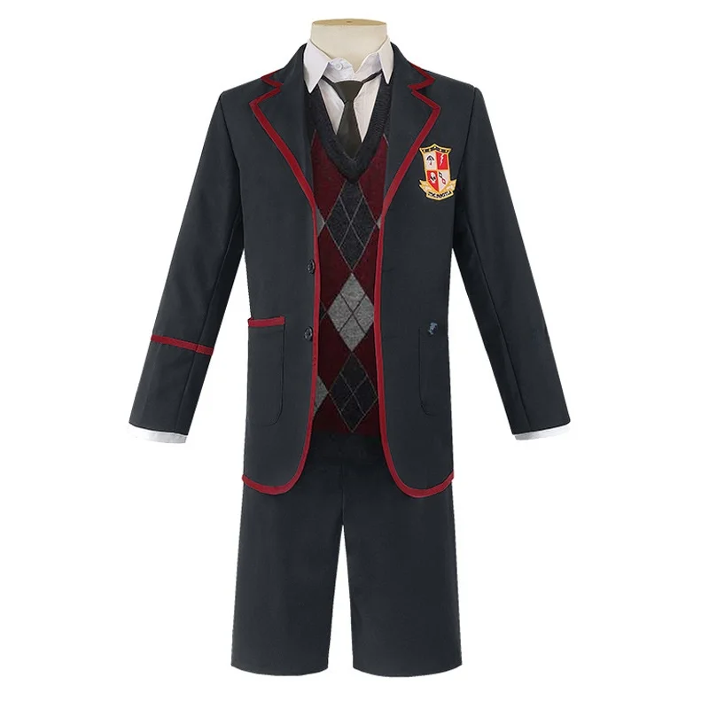 

School Uniform Cosplay Costume Umbrella Academy Halloween Costume American TV Series Women's Traditional Chinese Clothing