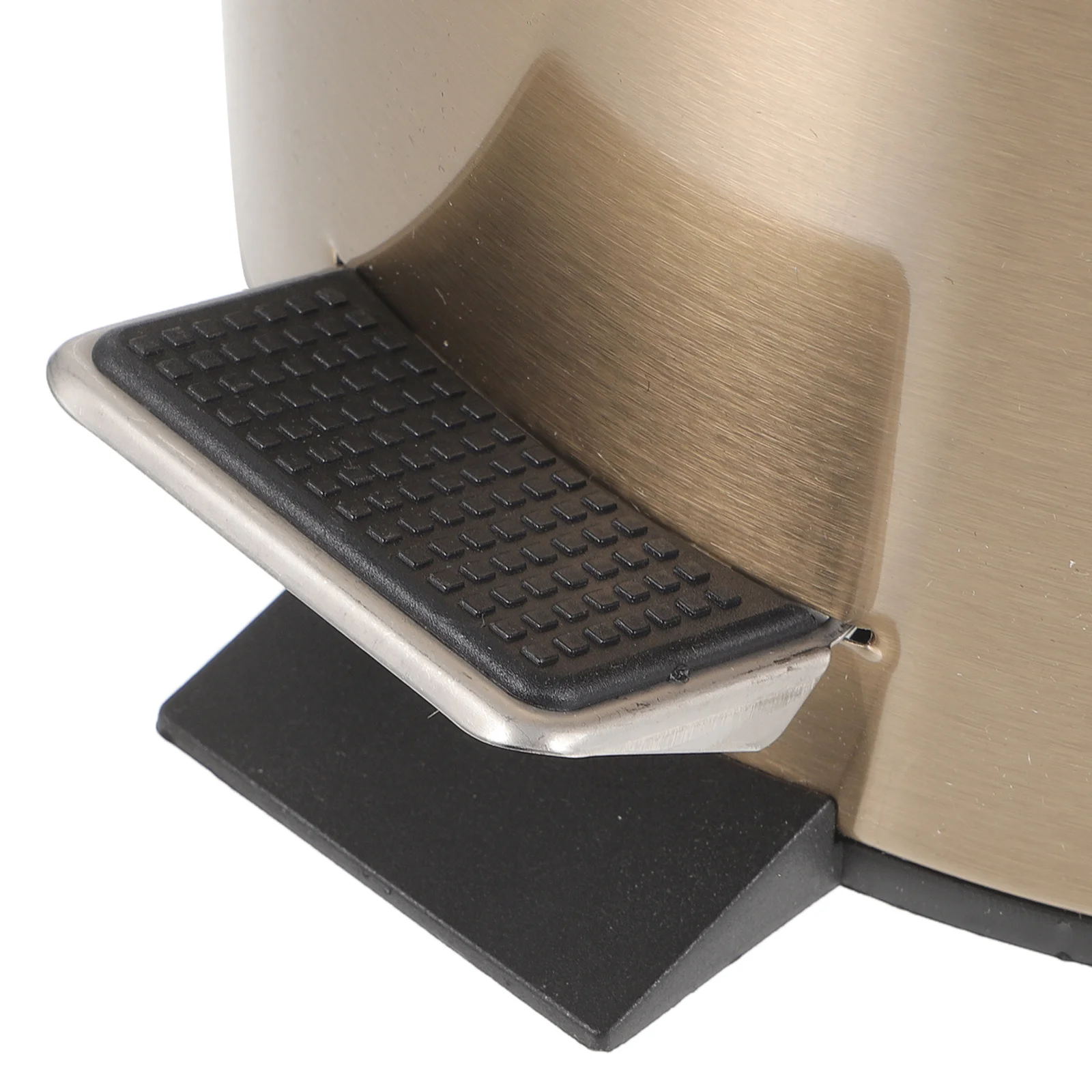 

5L Stainless Steel Round Pedal Trash Can Large Opening For Kitchen Bathroom Living Room Office Garbage Bin Waste Basket Lidded