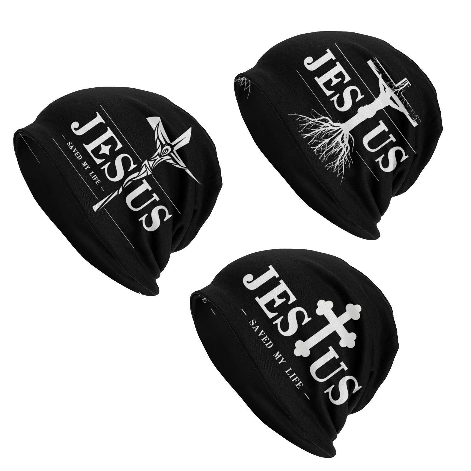 Cross Thin Bonnet Homme Sport Jesus Cross Skullies Beanies Caps Style Hats