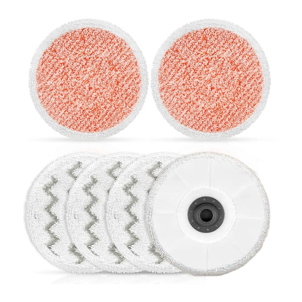 AT28-6 팩 3897A Bissell Spinwave Smartsteam Vacuum 3897A용 걸레 패드, 스크러비 패드 4개 + 헤비 스크럽 패드 2개, 부품 1641112