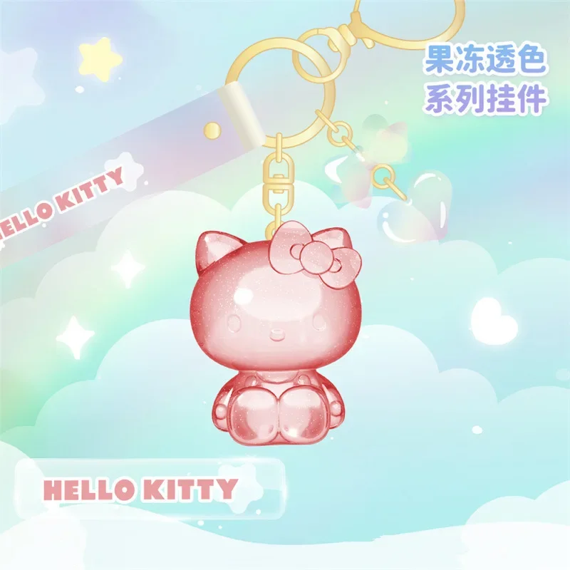 

Новинка Sanrio Желейная искусственная Подвеска для книжной сумки аниме мультяшный милый персонаж Hello Kitty Kuromi Мелодия модель игрушки подарки