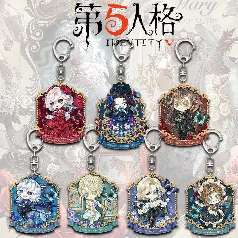 

Identity V Acrylic Keychain The Bloody Queen Gardener Cute Backpack Bag Charm Cartoon Horror Game Merchandise Collectible Gift