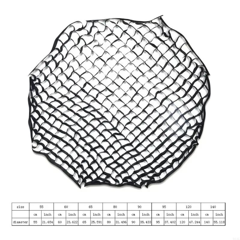 918C Softbox paraguas octagonal caja rejilla panal 55/60/65/80/90/95/120/140cm