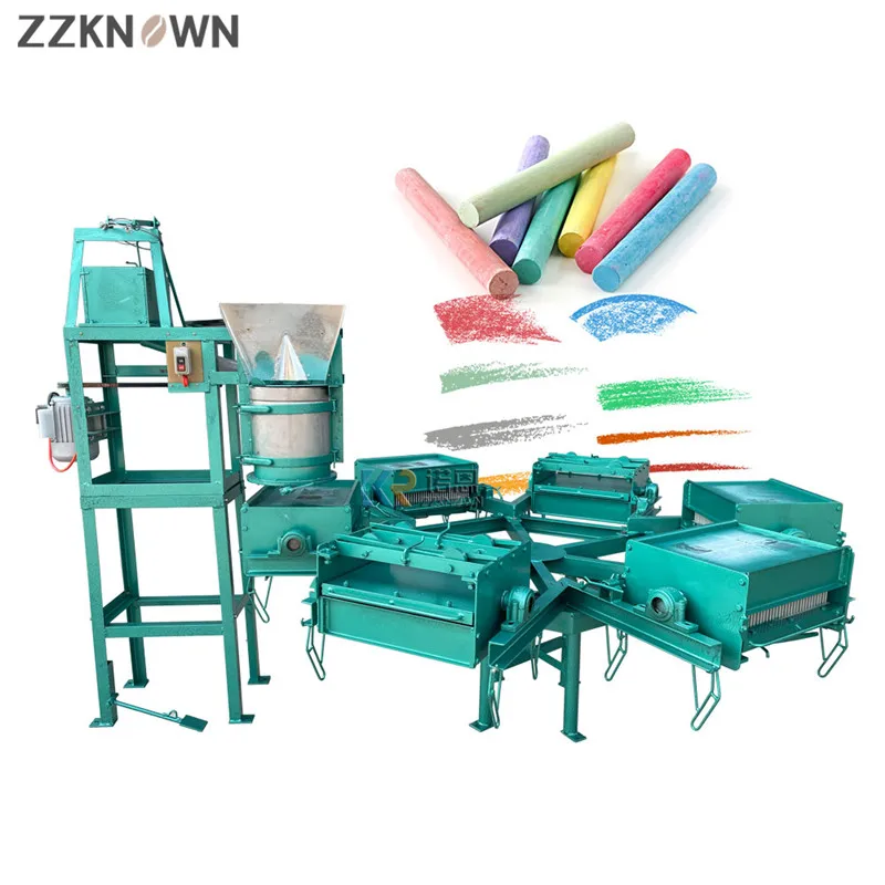 KN800-6 pieza de tiza, moldeado, secado, triángulo, pizarra escolar a medida, máquina semiautomática para hacer tiza sin polvo