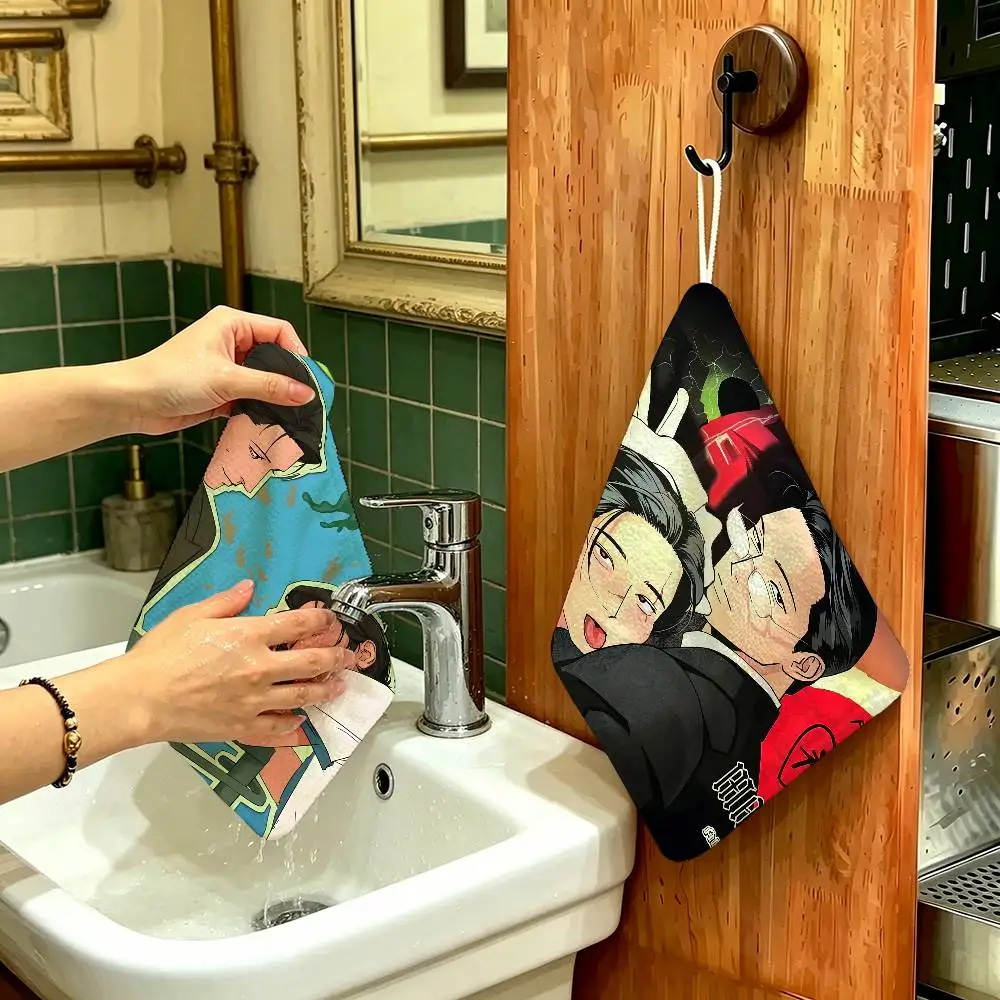 M-Master P-Peace Hanging Kitchen Towel, Polyester Cotton Material, Multipurpose Hand Wiping Towel for Family