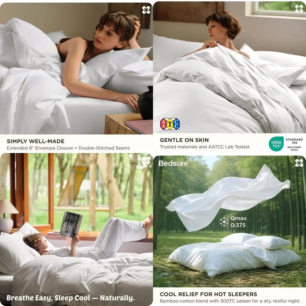 

Хлопковое пододеяльник размера «queen-size», хлопок и вискоза, комплект пододеяльников из смеси бамбука или пододеяльник, ультра-пятно, дышащий и