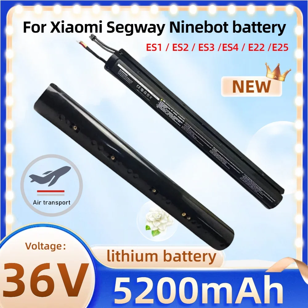 36V, 5200mAh Batería de patinete Ninebot Segway de fábrica Original,  sujetador de Scooter, capacidad Real para ES1, ES2, ES4 Se