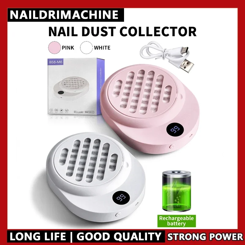 

Mini Nail Art Vacuum Cleaner with Battery-Powered Brushless Motor Silent Dust Filter for Grinding And Nail Removal