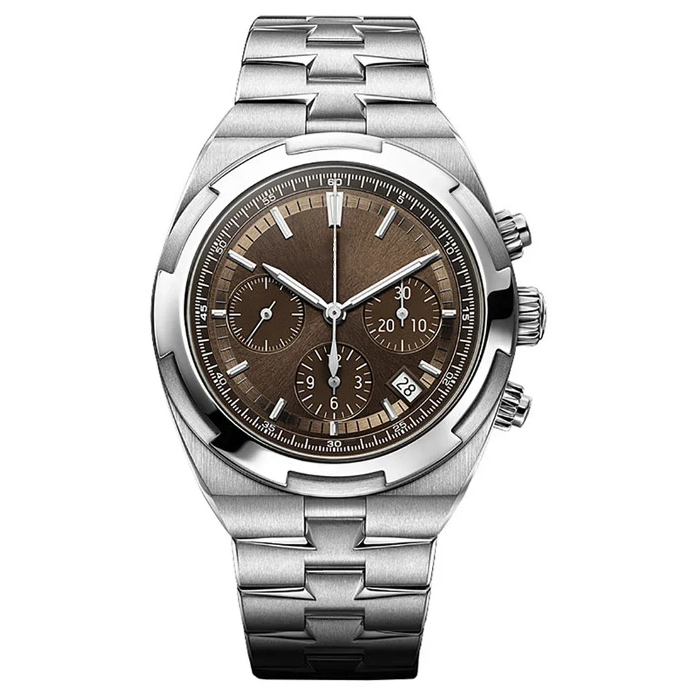 ساعة يد رجالية أوتوماتيكية أوتوماتيكية فاخرة مقاس 41 ملم من الفولاذ المقاوم للصدأ باللون الأسود والأزرق