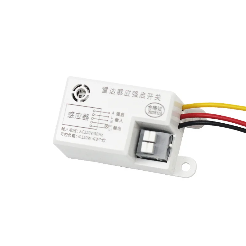 220V Microwave Radar Induction Intelligent Switch Module Staircase Corridor Garage High-Power Ceiling Light Controller Microwave