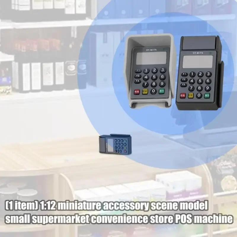 

Creative 1/12 Dollhouses Grocery Scene Featuring ABS Construction And Mini POS Machine Detail 15UB
