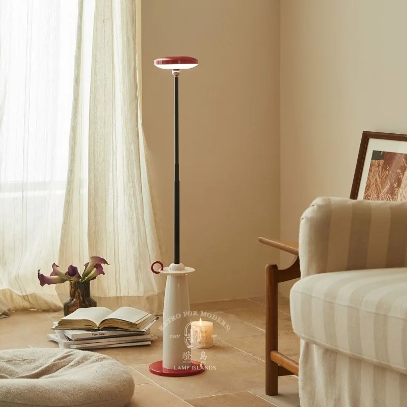 Multifunctional home telescopic desk lamp floor lamp, rechargeable bedside lamp, bedroom light luxury high-end atmosphere lamp
