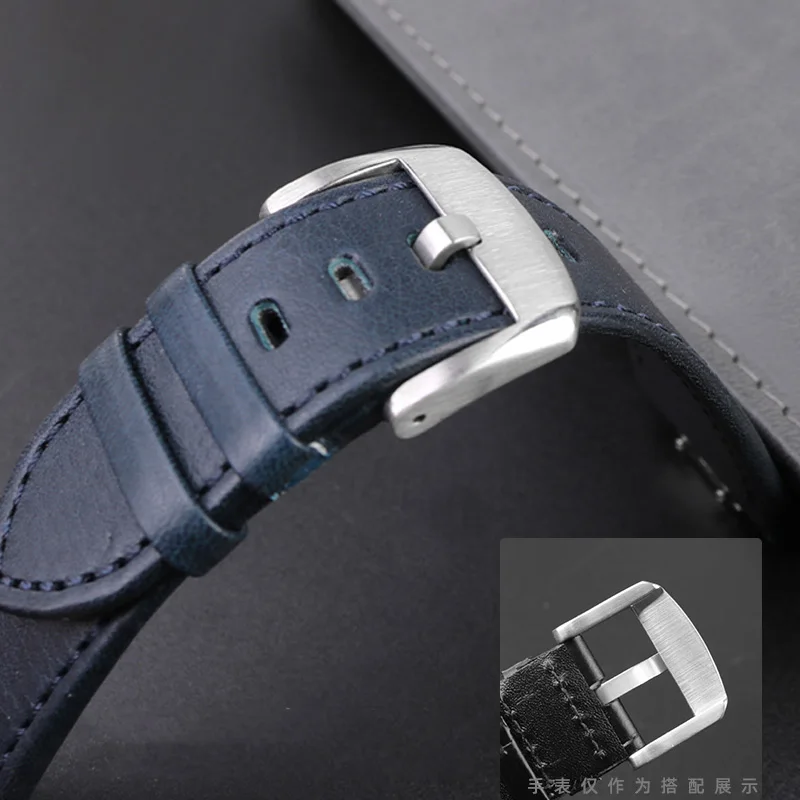 Black Blue Brown Quick Remove Leather Watch Strap For Tissot 1853 Super Player PRX T137.410/T137.407 Sport Rubber Watchband
