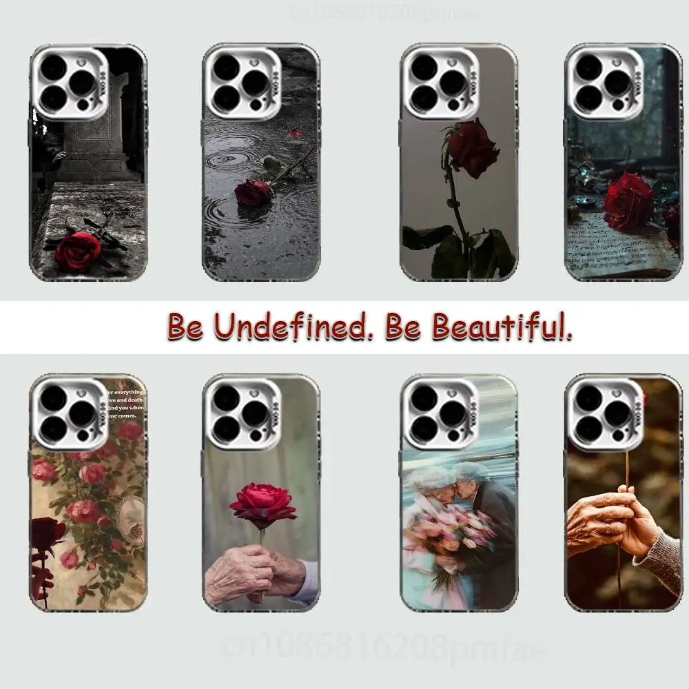 

Romance never dies White Shockproof Phone Case For iPhone 17,16,15,14,13,12,11,Pro,XS,Max,Plus,Mini,SE