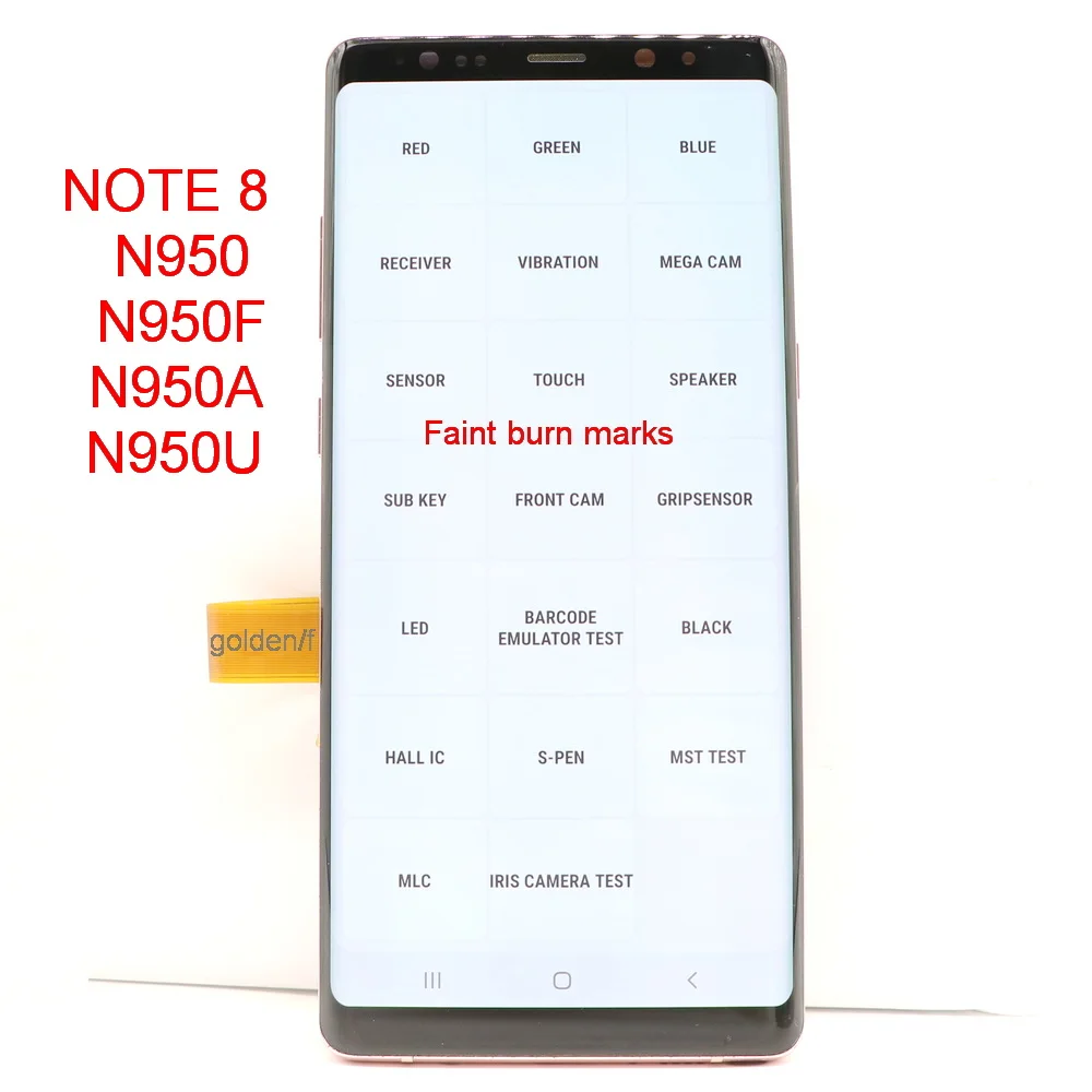 Pop con defectos para Samsung Galaxy NOTA 8 LCD N950 N950F N950A N950U pantalla táctil digitalizador piezas de repuesto 100% Tes