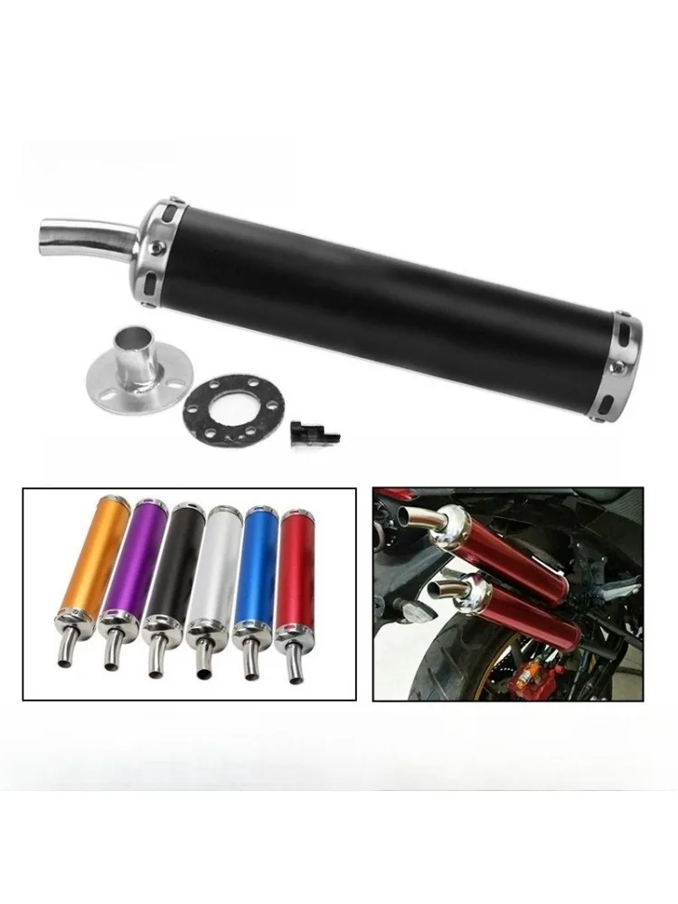 AliExpress Motorcycle Modification Tail Pipe 50cc Exhaust Pipe GY6 Muffler 60 * 280mm Curved Tail Pipe Mountain Bike ATV Single Bike Good