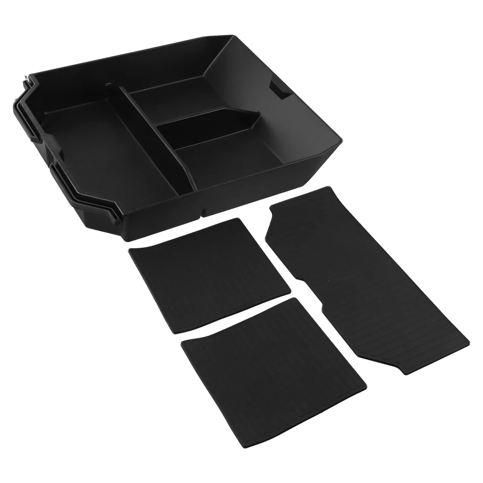 Auto Floor Console Tray Organizer Storage Box For Tesla For Cybertruck 2024 ABS Plastic Auto Floor Console Organizer Storage Box