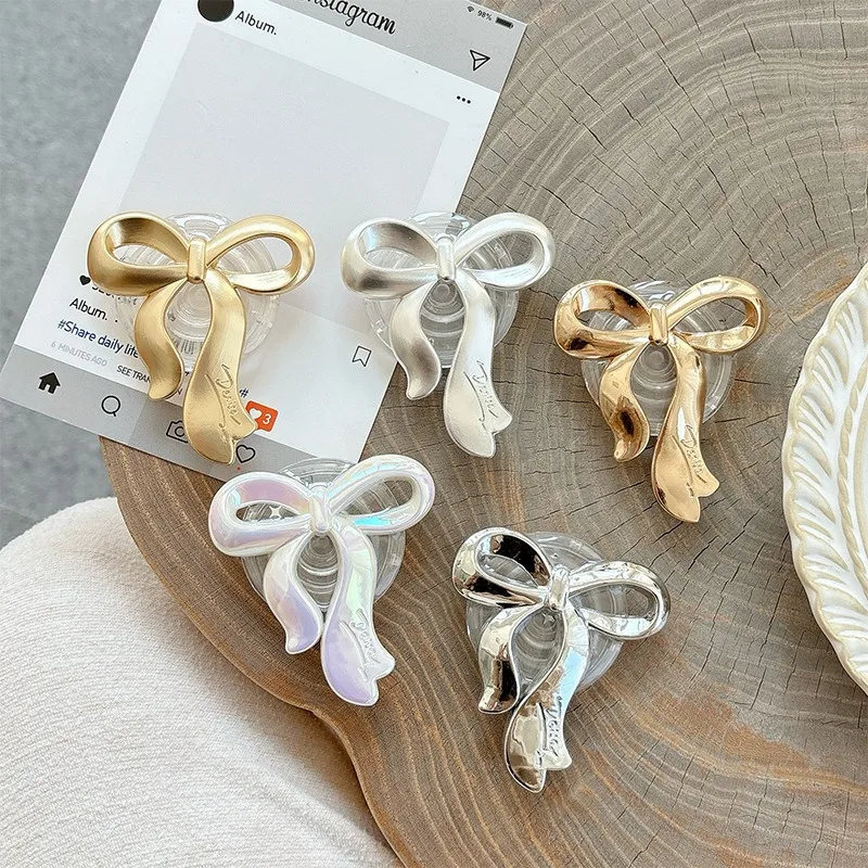 الكهربائية تصفيح Bowknot للطي توسيع الهاتف المحمول قبضة حامل هاتف كسول سطح المكتب للطي حامل SJZJ11 #1