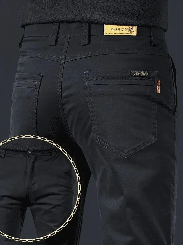 

Busin Повседневные брюки Мужская прямая рабочая одежда Брюки для строителей Облегающая одежда из полиэфирного волокна Four Seasons Wear