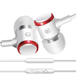 The new Stereo Bass Headset In-Ear 3.5mm Wired Headset with Microphone is Suitable for Xiaomi Samsung Huawei Mobile Phones