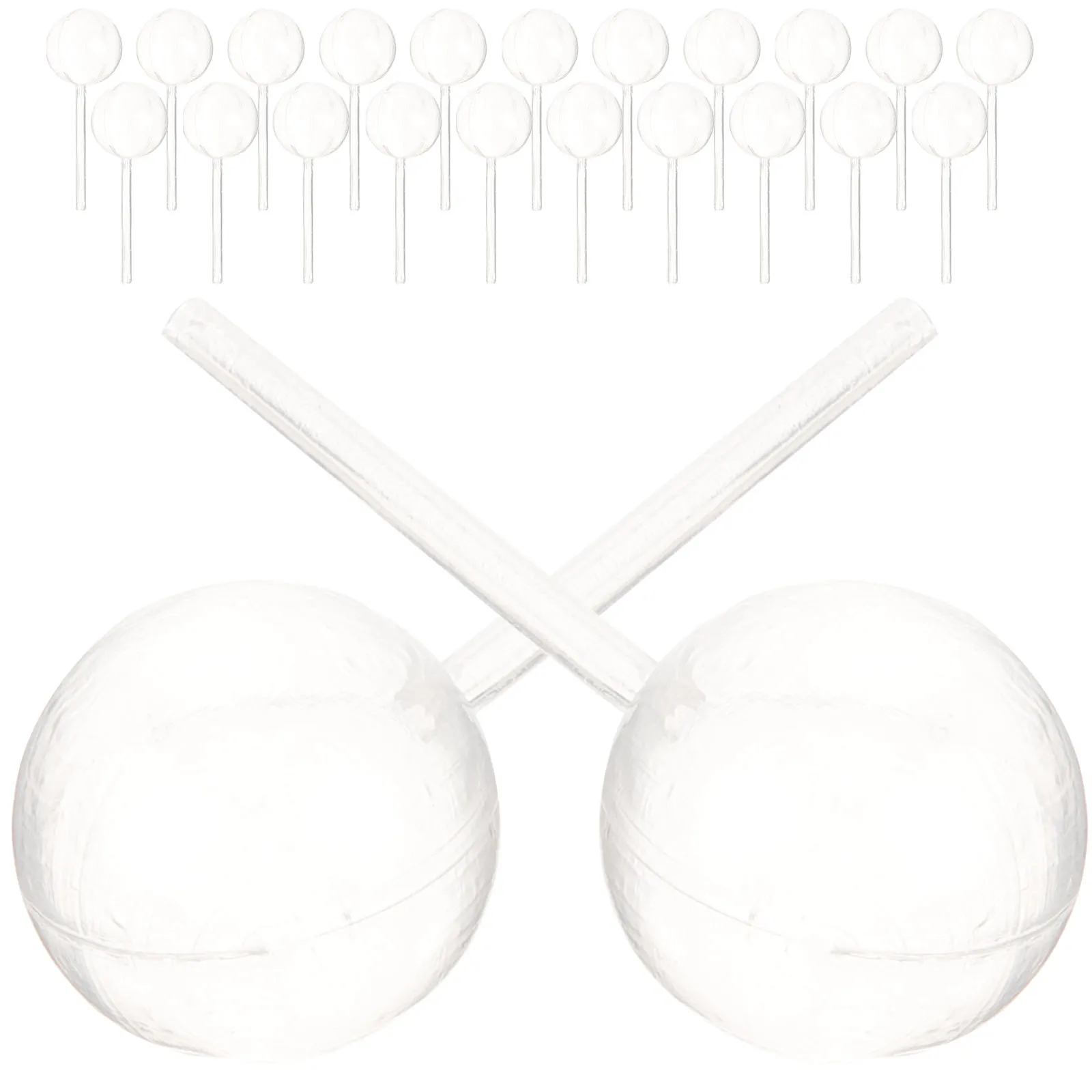 

50 Pcs Dropper Liquid Injector Spherical Straw Droppers Clear Pipettes for Craft