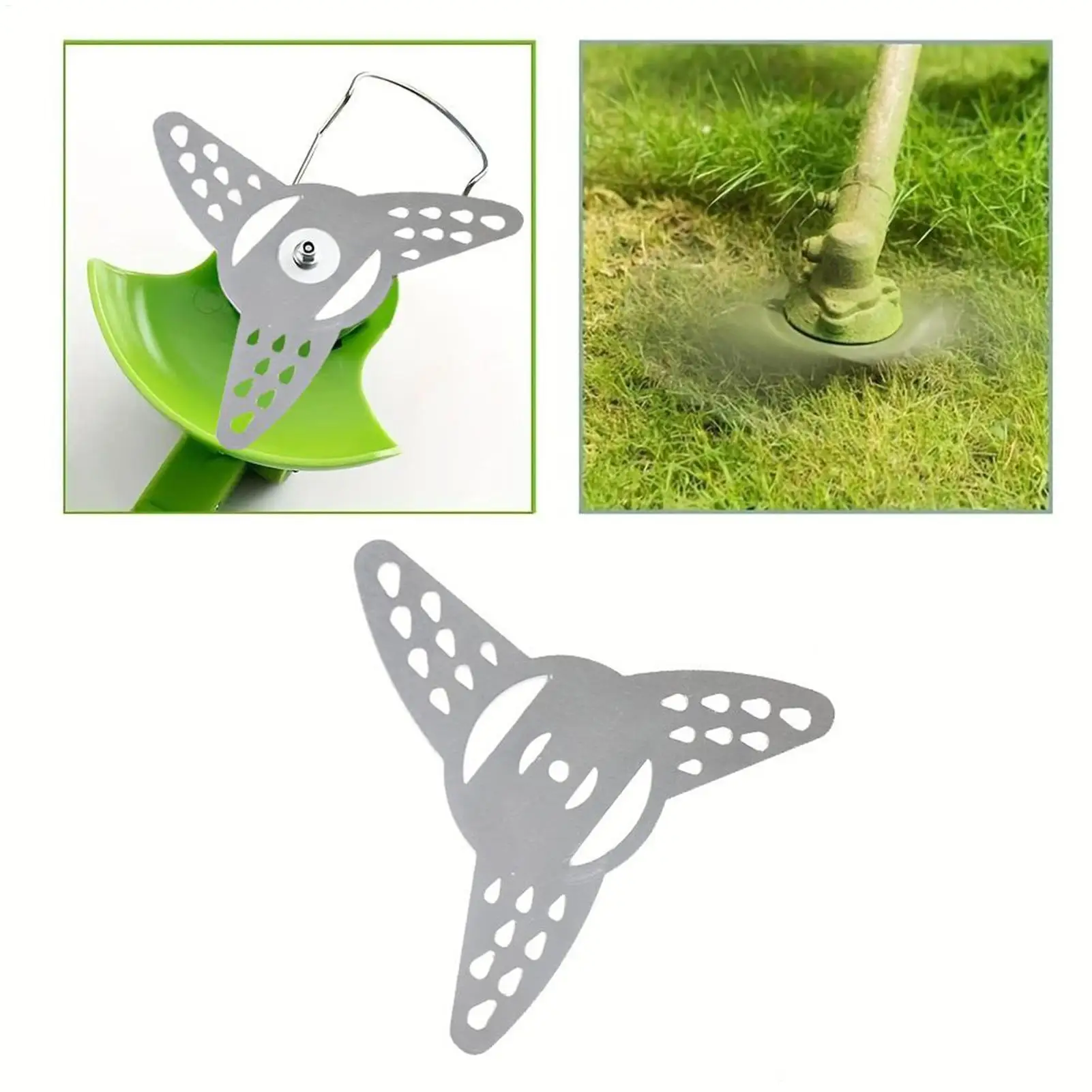 

3 Teeth Grass Mower Head Grass Trimmer Head Metal Grass String Trimmer Head Lawn Mower Fitting Parts Garden Power Tool