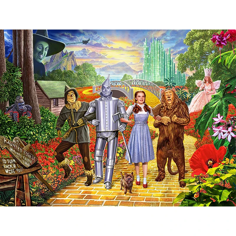 Wizard Of Oz 5D DIY Diamond Painting Mosaic Embroidery Rhinestone Cross Stitch Full Square Round Drill Decor