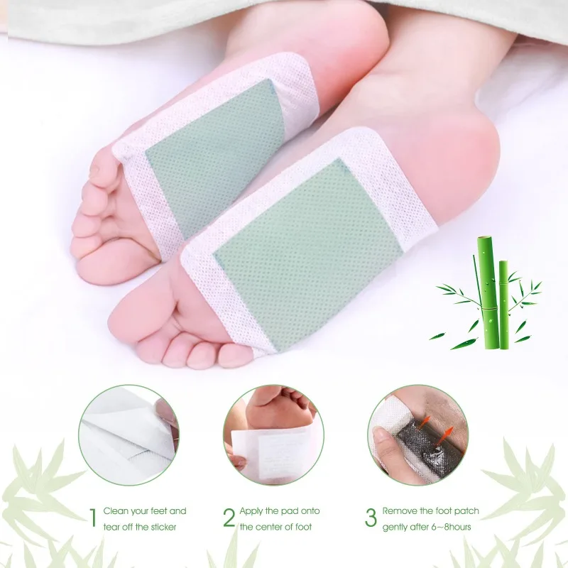 2-in-1 Foot Patch Bamboo Ginger Foot Patch Mixed Pack 20 pieces/box dropshipping foot patch Cross border AliExpress Amazon spot