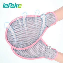 Lefeke-高齢者向けフィットネスグローブ、指制御ミット、手消毒プロテクター、固定手袋